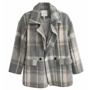 Avec Les Filles Gray Plaid Jacket